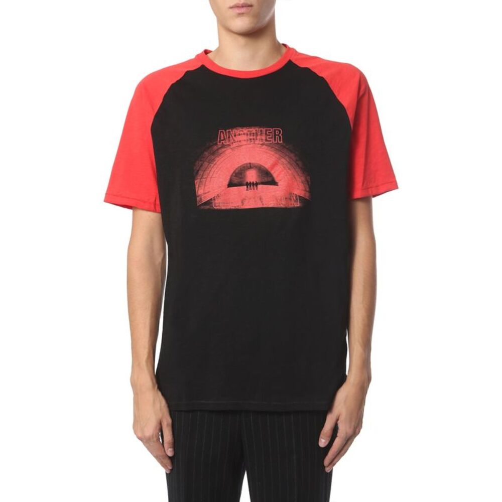 Neil Barrett Men Round Neck T-Shirt